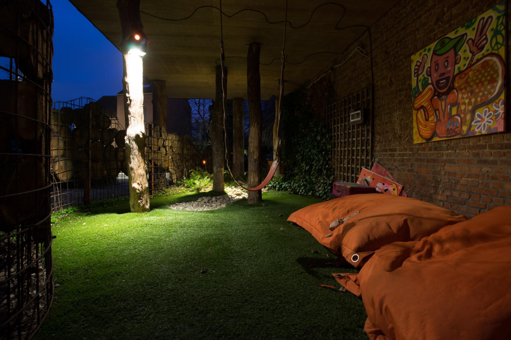 Verlichting relaxruimte tuin